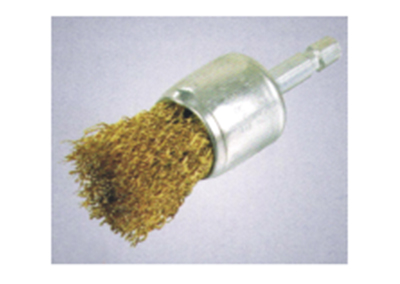 Shaft-Mounted End Brushes-Crimped Wire