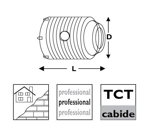 TCT HOLLOW BIT