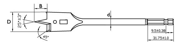 WOOD FLAT BIT